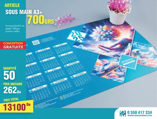 Sous-main A3+ 700GRS